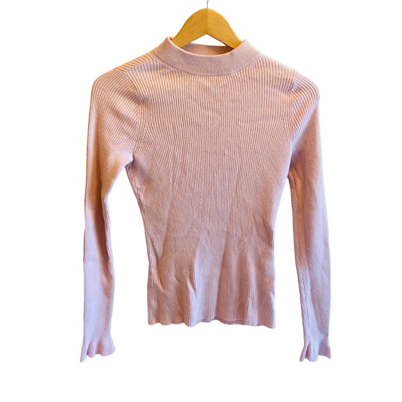 RACHEL PARCELL Mock Neck Ribbed Sweater Size XS - Picture 5 of 9